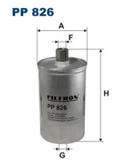 Fuel filter, In-line. Фильтр топливный, проточный FILTRON PP826