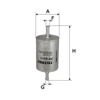 Fuel filter, In-line. Фильтр топливный, проточный FILTRON PP8311