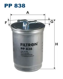 Fuel filter, In-line. Фильтр топливный, проточный FILTRON PP838