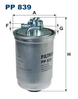 Fuel filter, In-line. Фильтр топливный, проточный FILTRON PP839