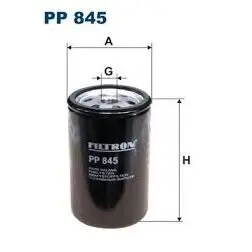 Oil filter, Spin-On. Фильтр масляный, накручиваемый FILTRON PP845