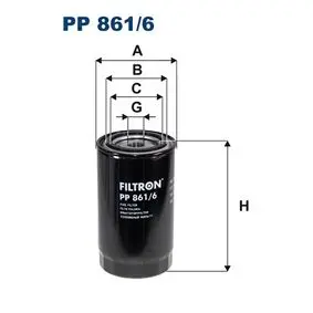 Fuel filter, Spin-On. Фильтр топливный, накручиваемый FILTRON PP8616