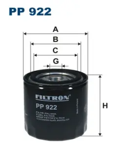 Фільтр паливний FILTRON PP922