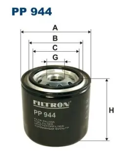 Fuel filter, Spin-On. Фильтр топливный, накручиваемый FILTRON PP944