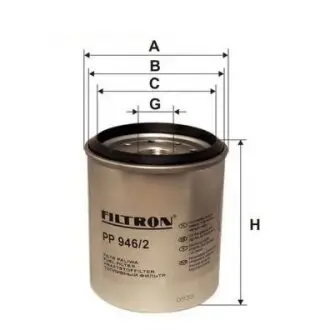 Fuel filter, Spin-On. Фильтр топливный, накручиваемый FILTRON PP9462
