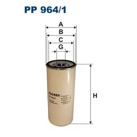 Fuel filter, Spin-On. Фильтр топливный, накручиваемый FILTRON PP9641