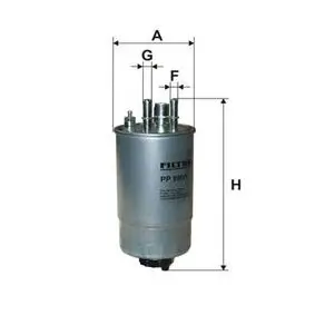 Fuel filter, In-line. Фильтр топливный, проточный FILTRON PP9901