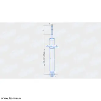 Амортизатор ВАЗ 2108-21099, 2113-2115 підв. задн. газовий DYNAMIC (вир-во) FINWHALE 120222