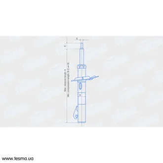 Амортизатор пер. прав. газовий Focus II (04-11), C-Max(03-10)(вир-во) FINWHALE 13045GR