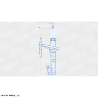 Амортизатор Amulet (A11/A15) пер. газовый (пр-во) FINWHALE 13050GU