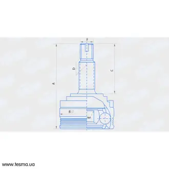 Шарнір /граната/ ВАЗ 2108-2115, 1117-1119, 2170-2172 зовнішній (вир-во) FINWHALE FJ218