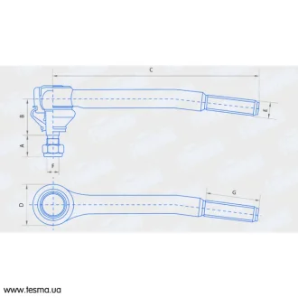Наконечник рульової тяги ВАЗ 2101-2107, ІЖ 27175 внутр. правий (вир-во) FINWHALE FJ412