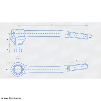 Накінечник тяги рульової ВАЗ 2101-2107, ІЖ 27175 внутр. лівий FINWHALE FJ413