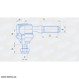 Наконечник тяги рульової короткий (наружн.) ВАЗ 2101-2107. 2121. ІЖ 27175. (вир-во) FINWHALE FJ414