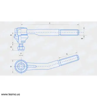 Наконечник рульової тяги ВАЗ 2108-21099. 2113-2115 наруж.прав. (вир-во) FINWHALE FJ482