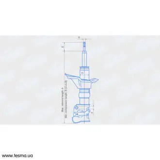 Амортизатор ВАЗ 2170-2172 ПРИОРА (стойка левая)передний (пр-во) FINWHALE SA14131