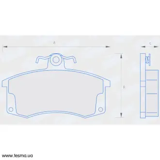 Колодка торм. ВАЗ 2110-2115, 1117-1119, 2170-2172 перед. (компл. 4шт.) (пр-во) FINWHALE V210