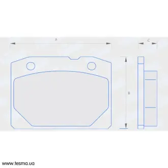 Колодка гальм. ВАЗ 2101-2107. ІЖ 27175 перед. (компл. 4шт.) (вир-во) FINWHALE V211