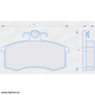 Колодка гальм. ВАЗ 2108-21099. ІЖ 2126.2717 перед. (компл. 4шт.) (вир-во) FINWHALE V218