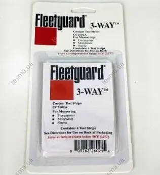 Coolant test strips. Тест полоски для охлаждающей жидкости FLEETGUARD CC2602A (фото 1)