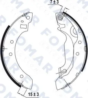 Комплект тормозных колодок FOMAR FO0374