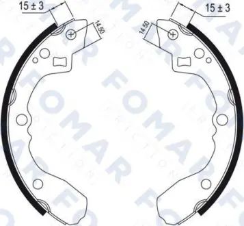 Комплект тормозных колодок FOMAR FO0464