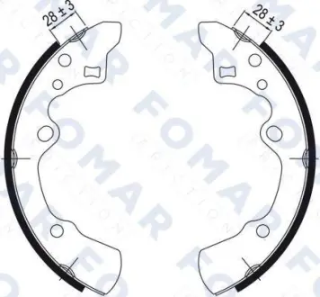 Комплект тормозных колодок FOMAR FO0525