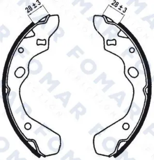 Комплект тормозных колодок FOMAR FO0567