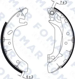Комплект тормозных колодок FOMAR FO0580