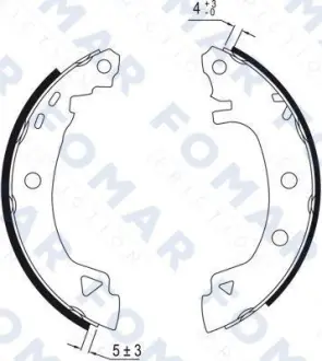 Комплект тормозных колодок FOMAR FO9012