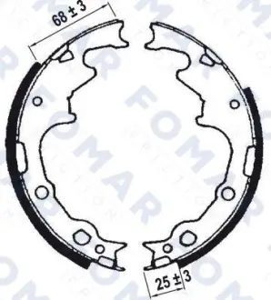 Комплект тормозных колодок FOMAR FO9028