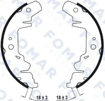 Комплект тормозных колодок FOMAR FO9032