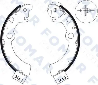Комплект тормозных колодок FOMAR FO9049