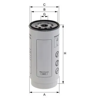 Fuel filter, water separator, Spin-On. Фильтр топливный, сепаратор, накручиваемый FORD 3C469176BA