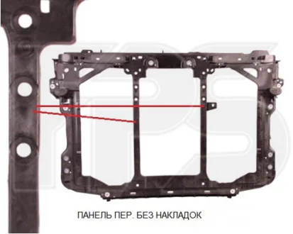 Панель передняя CX-5 12-16 и (17-21 на авто без DISTRONIC))/Mazda FPS FP4421200