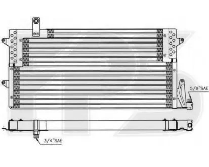 Радiатор кондицiонера VW Passat B4 FPS FP74K193