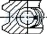 Кільця поршневі BMW STD o84.00 1 cyl. FRECCIA FR10074000 (фото 3)