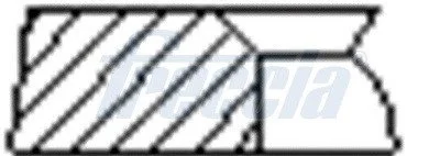Комплект кілець на поршень FRECCIA FR10127450