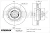 Диск тормозной задний (перфорация) Fremax BD-0420 FREMAX BD0420 (фото 1)