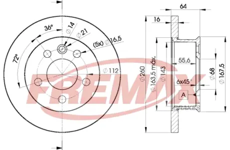 Автозапчасть FREMAX BD3013