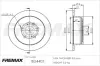 Диск тормозной задний Fremax BD-4403 FREMAX BD4403 (фото 1)