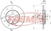 Диск тормозной передний Fremax BD-5308 FREMAX BD5308 (фото 1)