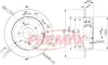 Диск тормозной задний Fremax BD-7032 (зам. MR955407 / MR955408) FREMAX BD7032 (фото 1)