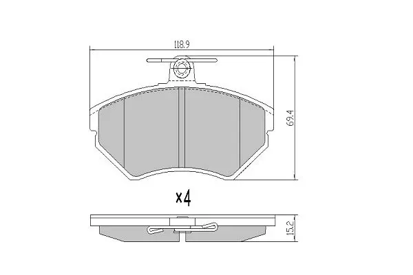 Колодки дискового тормоза FREMAX FBP1051 (фото 1)
