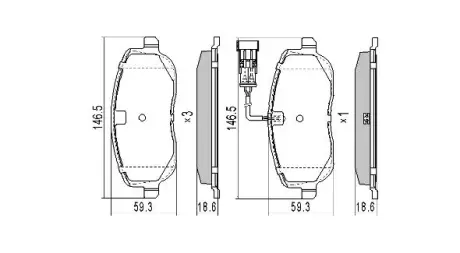 Колодки дискового тормоза FREMAX FBP1271