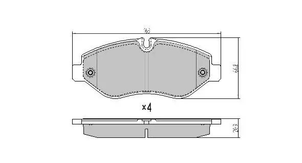 Колодки тормозные передние Fremax FBP-1715 FREMAX FBP1715 (фото 1)