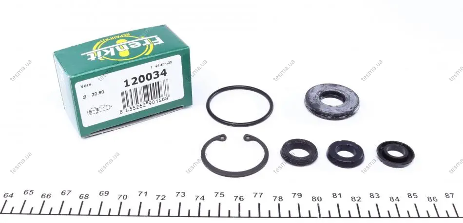 Ремкомплект циліндра гальмівного (головного) Suzuki Swift 89-05 (d=20,6mm) Aisin FRENKIT 120034 (фото 1)
