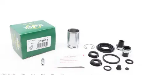 Ремкомплект супорту заднього Opel Astra G/Zafira A (d=36mm)(Bosch)(+поршень) Frenkit FRENKIT 236904