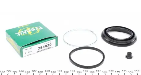 Ремкомплект гальмівного супорта переднього PORSCHE 928 77-95. 944 82-91 FRENKIT 254020