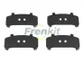 Комплект протискрипних пластин (передніх) Hyundai Lantra 90-00/Nissan Primera 90-98 (Akebono/Sumitomo) FRENKIT 940038 (фото 1)